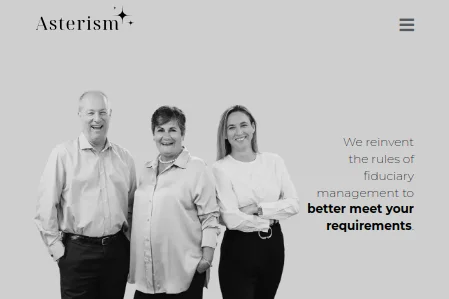 Website preview of Asterism