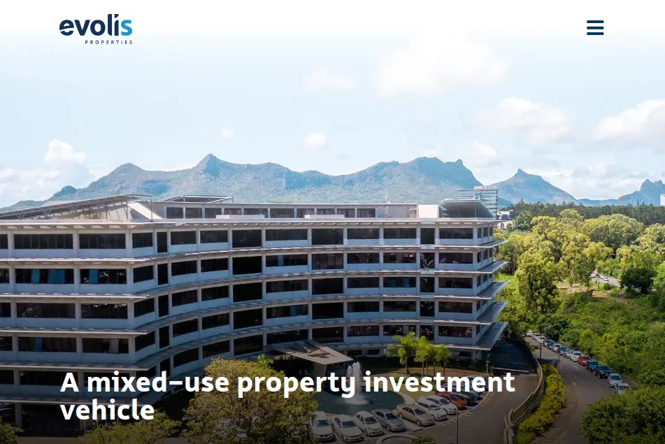 Website preview of Evolis Properties