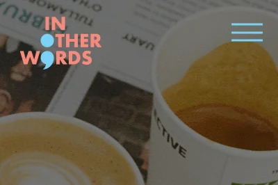 Website preview of In Other Words